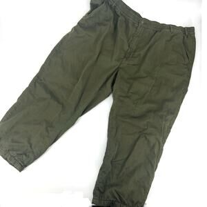 Haband's Ice House Flannel Lined Jeans Army Green Size 50 Short